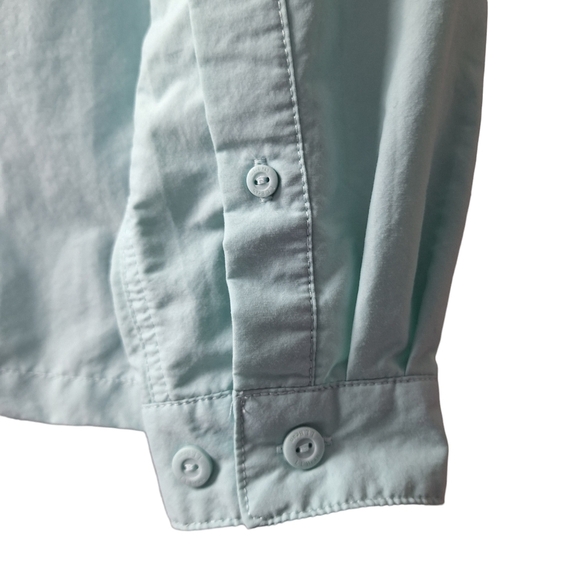 L.L Bean Women Small Vented Long Sleeve Outdoor Hiking Button Down Shirt Pockets - Picture 7 of 15